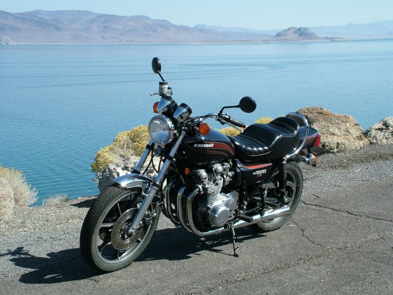 1977 kz1000 ltd at pyramid lake in