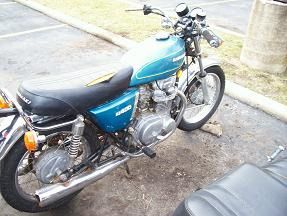 1976 kawasaki kz 400 with 10 orig miles