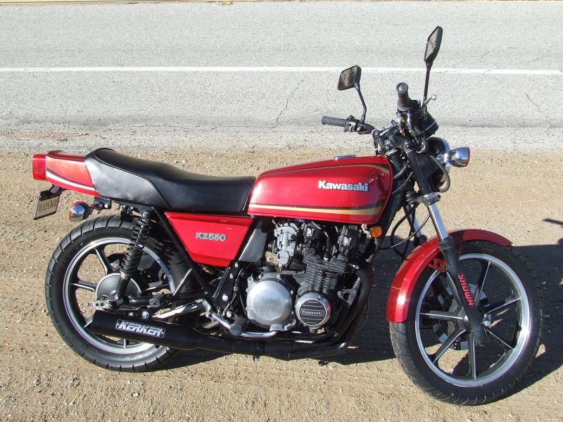 1981 kz550a with pipe