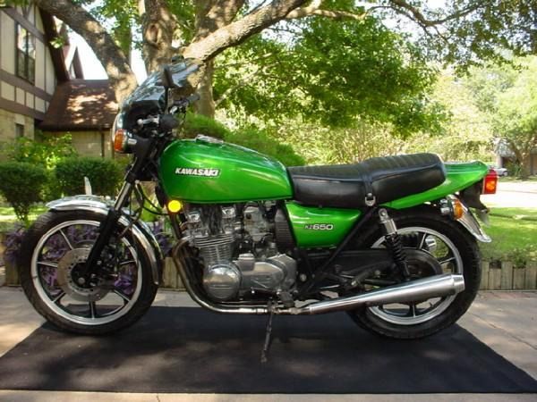 1978 kz650 limefire green1