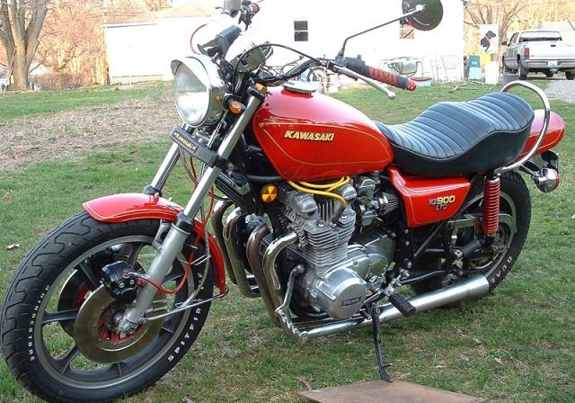 1976 kz900 ltd red rides again